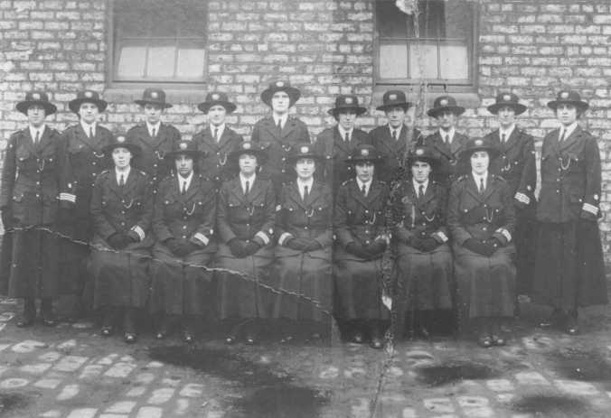 North Eastern Railway Women Police Constables. Seated in the centre is Sergeant M.Roberts, one of the four women to first be employed by the N.E.R. Police. 