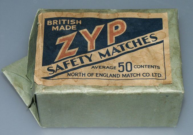 A sample of the safety matches produced by the North of England Match Company.